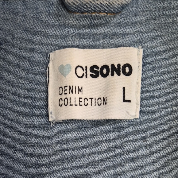 Soho Light Blue Distressed Denim Jacket - Picture 4 of 7